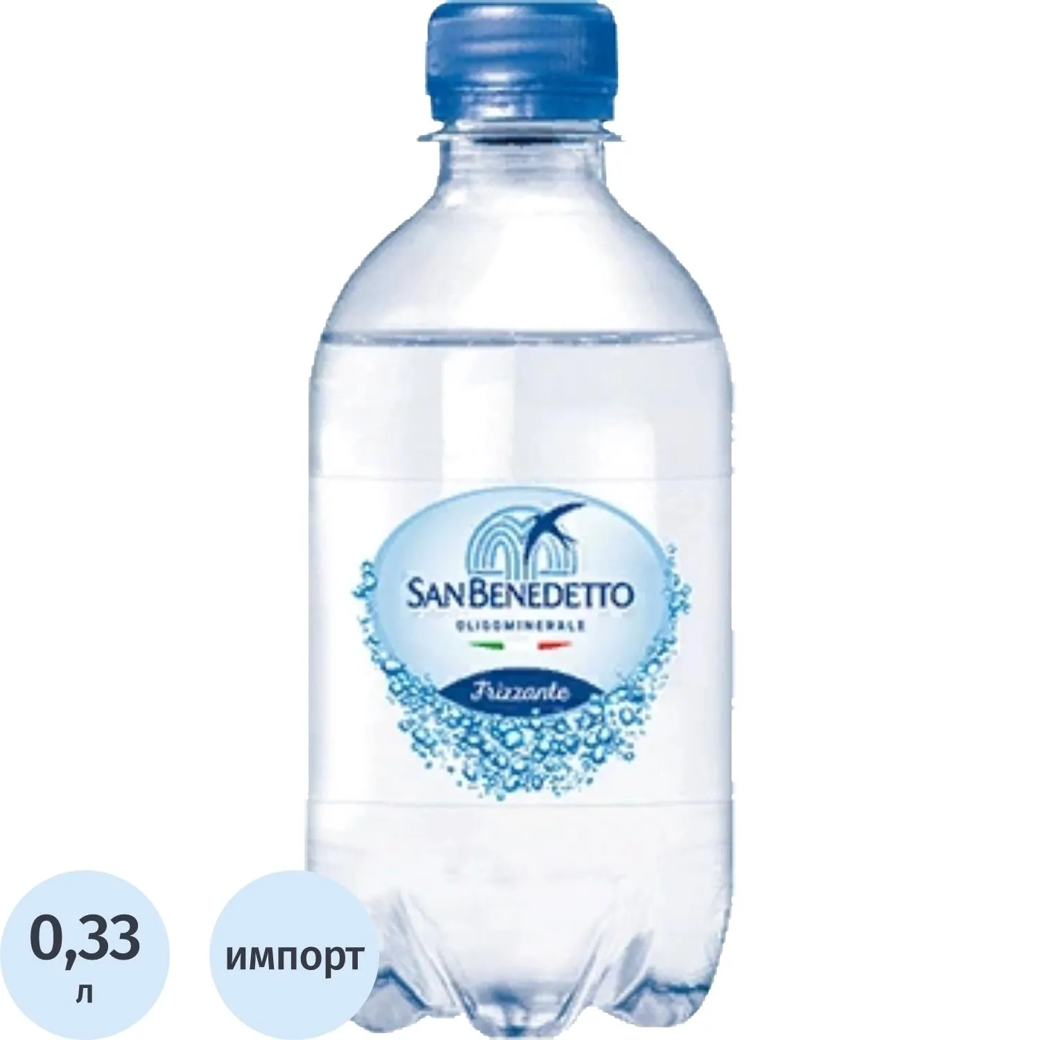 превью Вода минеральная San Benedetto газ ПЭТ 0.33л