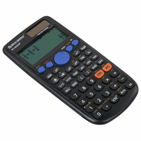 Калькулятор инженерный BRAUBERG SC-82ESP (165×84 мм)252 функции10+2 разрядовдвойное питание271723