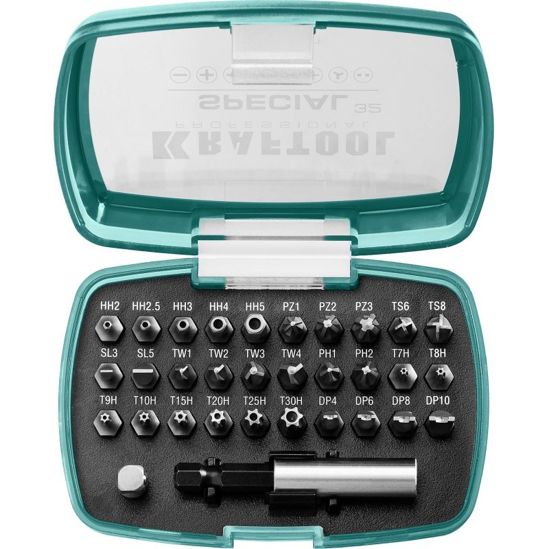 Набор бит специальных KRAFTOOL SPECIAL-32 предмета, Cr-Mo (2610-H32)