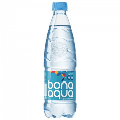 Вода негазированная питьевая BONA AQUA (БонаАква) 0.5 л, пластиковая бутылка