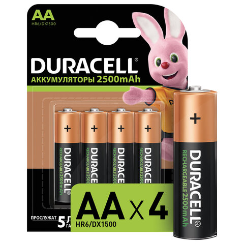превью Аккумулятор DURACELL AA/HR6-4BL 2400mAh бл/4