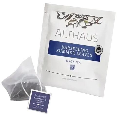 Чай ALTHAUS «Darjeeling Summer» черный, 15 пирамидок по 2.75 г, ГЕРМАНИЯ