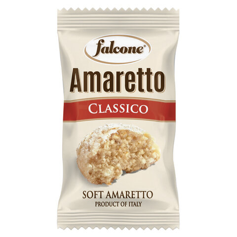 Печенье сдобное FALCONE «Amaretti» мягкое classico, 1 кг (100 шт. по 10 г), в коробке Office-box