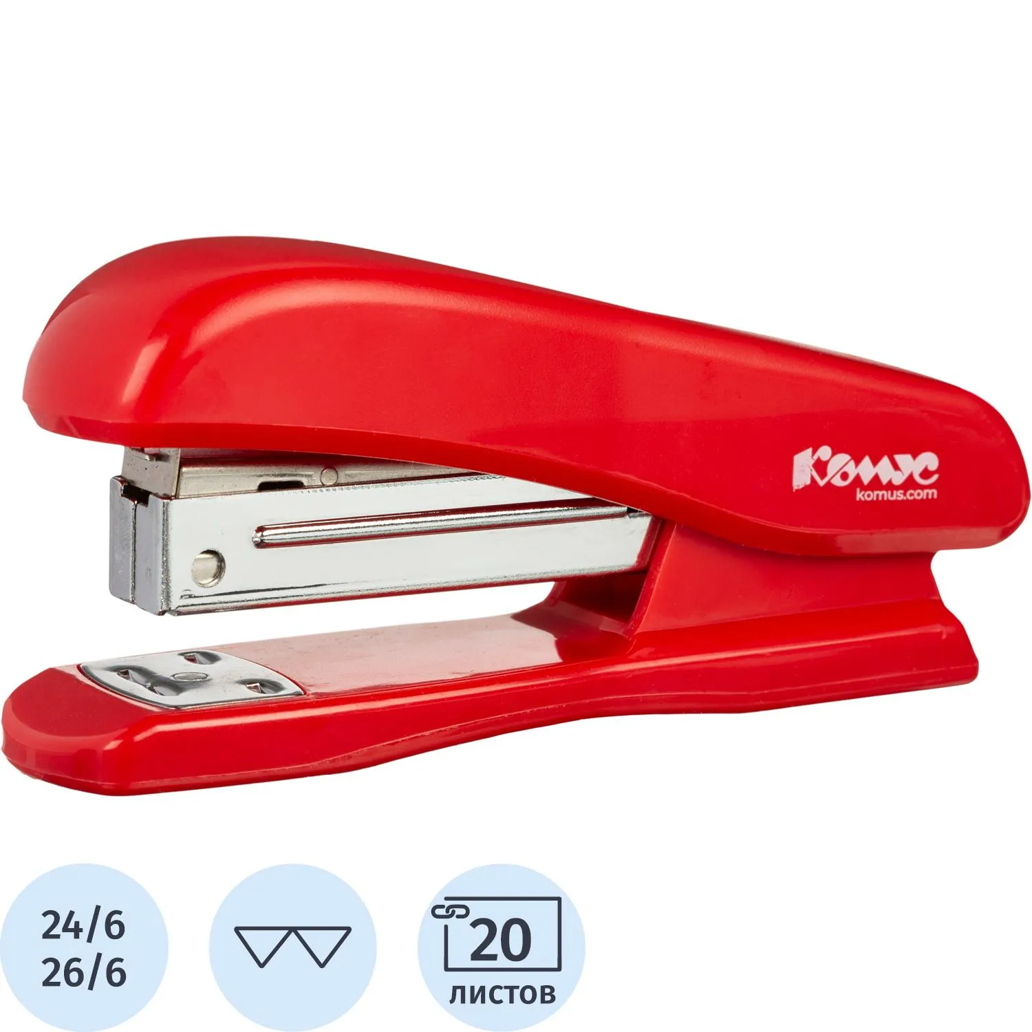 превью Степлер Комус Secundo(№24/6) 8224 красный до 20л