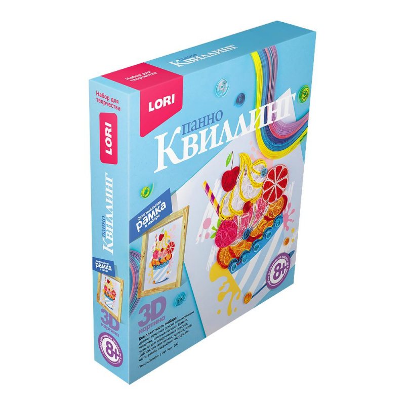 Набор для творчества Lori квиллинг панно Десерт - купить в Москве оптом ...