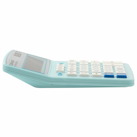 Калькулятор настольный BRAUBERG EXTRA PASTEL-12-LB (206×155 мм), 12 разрядов, двойное питание, ГОЛУБОЙ