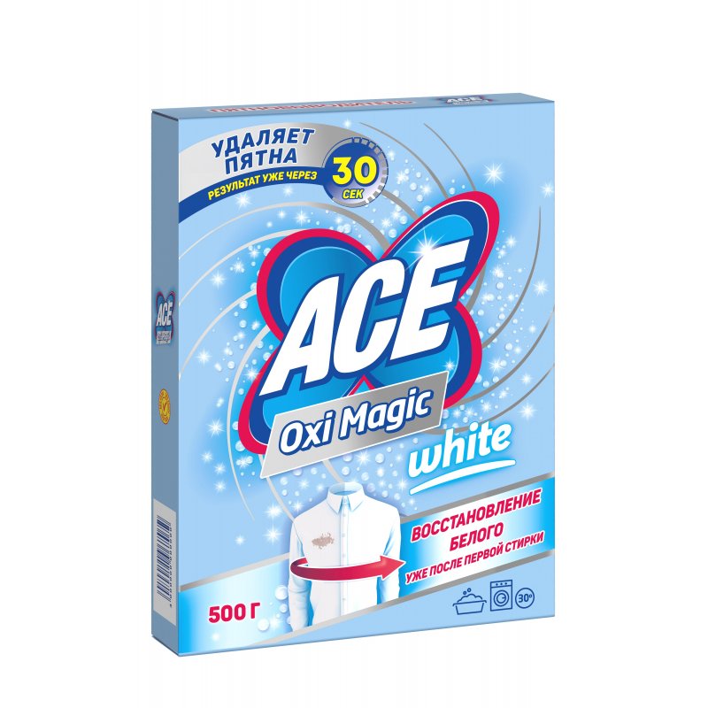превью Пятновыводитель Ace Oxi Magic White порошок 500 г