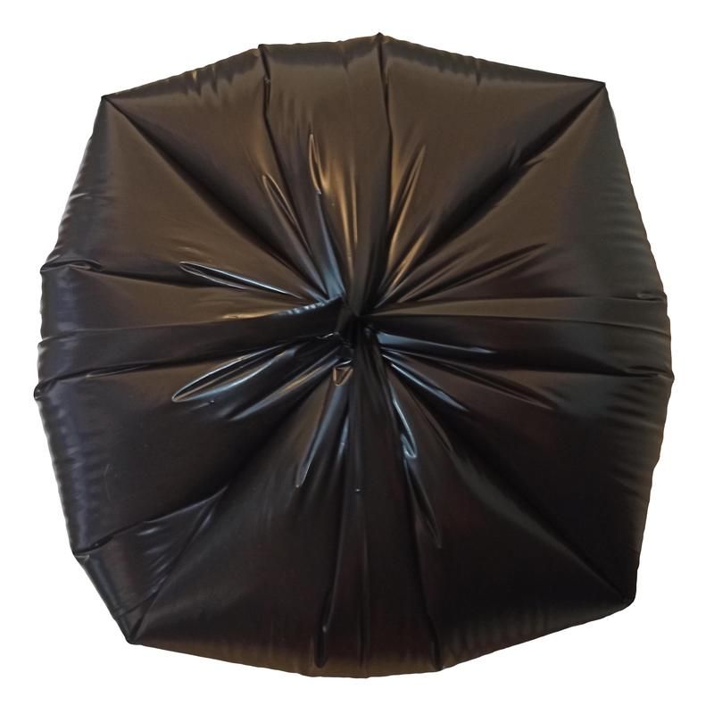 Мешки для мусора на 30 л Luscan черные (ПВД, 25 мкм, в рулоне 50 шт, 50×70 см)