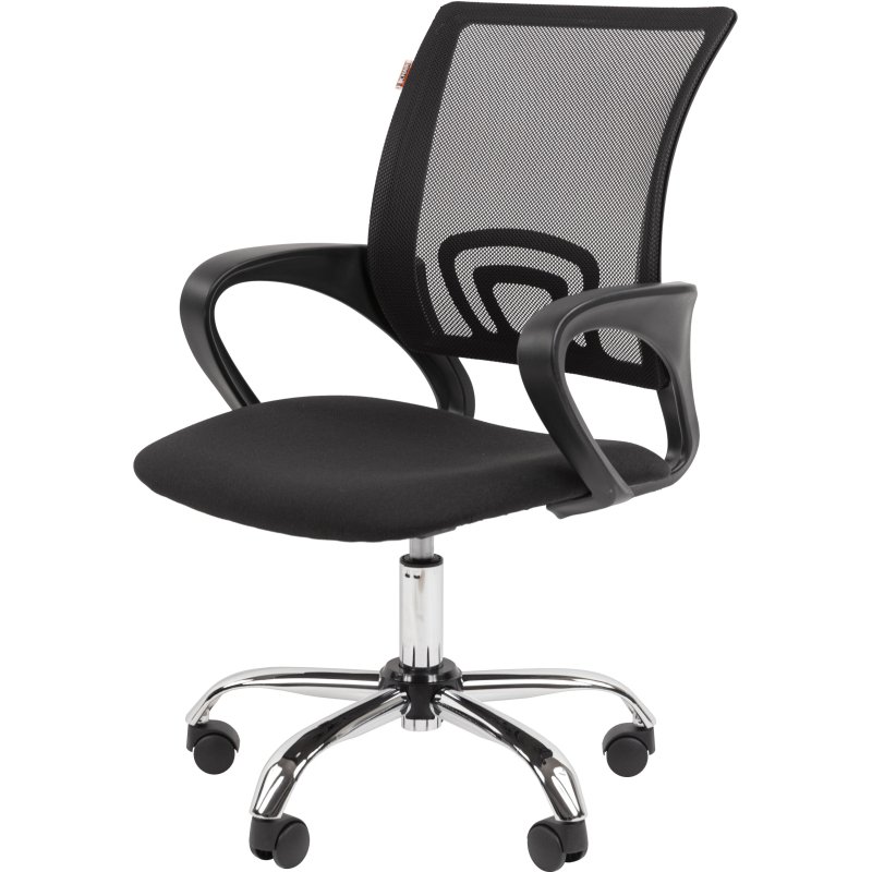 превью Кресло EChair-304LT TC ткань черн/сетка черн, хром