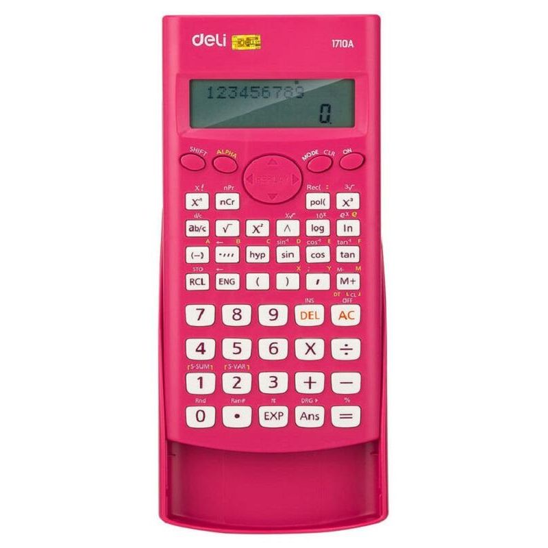 Калькулятор научный Deli E1710A/RED красный 10+2-разр