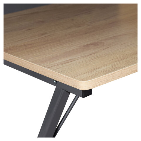 Стол на металлокаркасе BRABIX «LOFT CD-007», 800×500х840 мм, органайзер, комбинированный