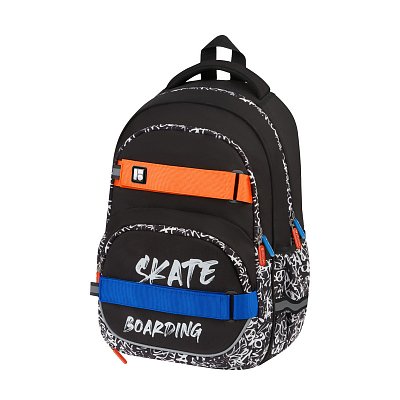 Рюкзак Berlingo Free Spirit «Skater», 41×28×17см, 2 отделения, 3 кармана, уплотненная спинка
