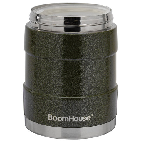 Термос 1.2 л для еды/напитков с широким горлом, BOOMHOUSE (БУМХАУС) RIBBED, контейнер, нержавеющая сталь SUS304