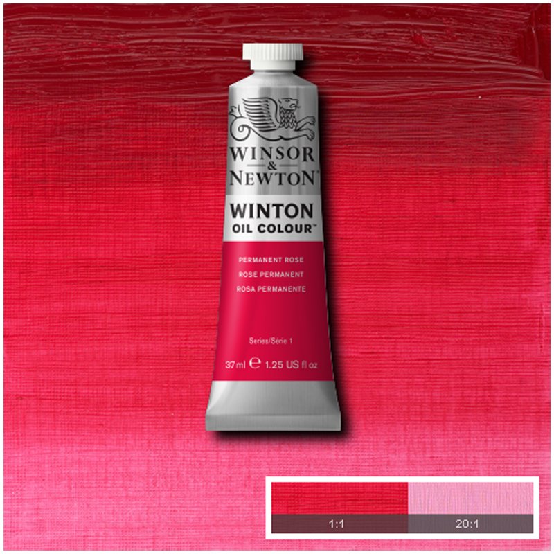 Краска масляная художественная Winsor&Newton «Winton», 37мл, туба, розовый перманентный