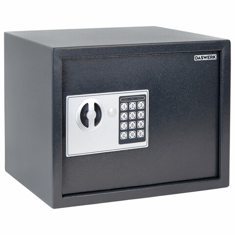 Сейф мебельный DASWERK SC-250EL (250×350х250 мм), электронный замок, графит