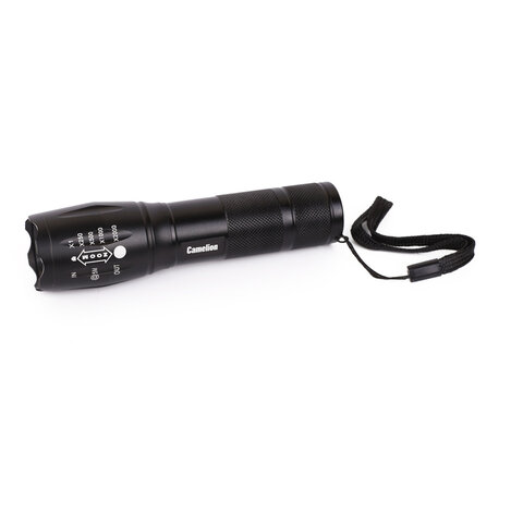 превью Фонарь CAMELION XML-T6, ЯРКИЙ, ZOOM, 5 режимов, питание 3xAAА или 18650 (не в комплекте)