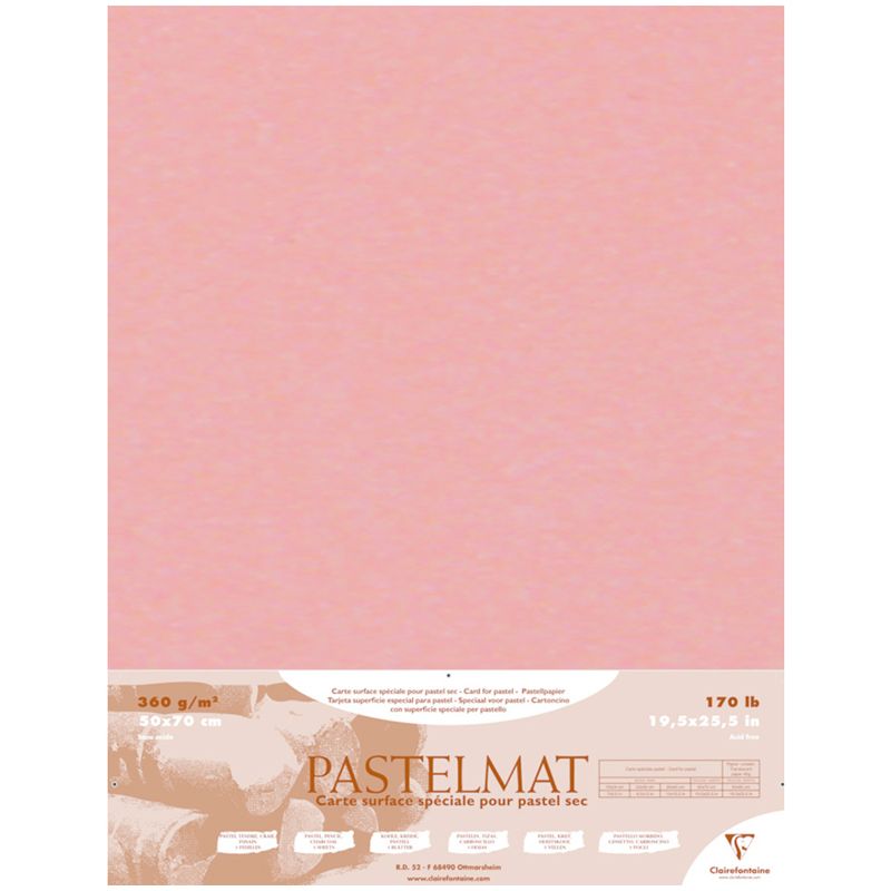превью Бумага для пастели 5л. 500×700мм Clairefontaine «Pastelmat», 360г/м2, бархат, охра