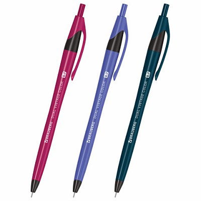 Ручка шариковая масляная автоматическая BRAUBERG «DUAL VINTAGE COLOR», СИНЯЯ, пишущий узел 0.7 мм, линия письма 0.35 мм