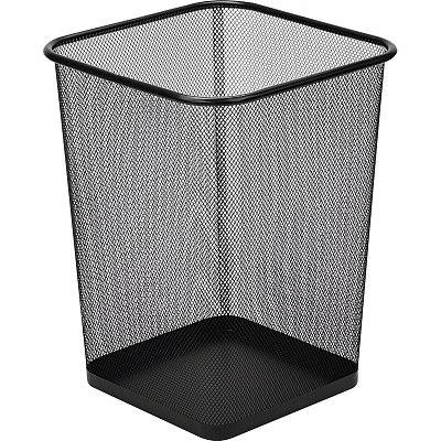 Корзина для мусора Luscan 17 л металл черная