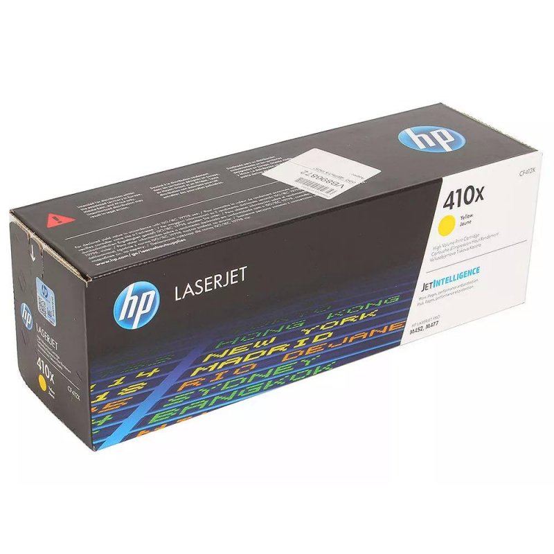 Картридж лазерный HP 410X CF412X жел. пов. емк. для HP CLJ M377/M45... 