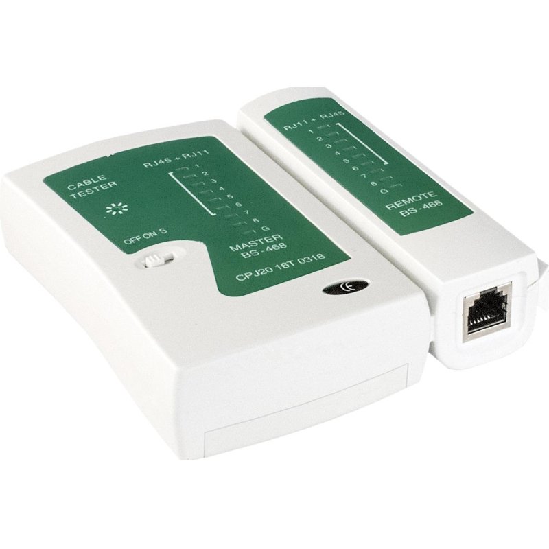 Тестер сетевой NS-468 ExeGate для RJ-45/RJ-11/RJ-12