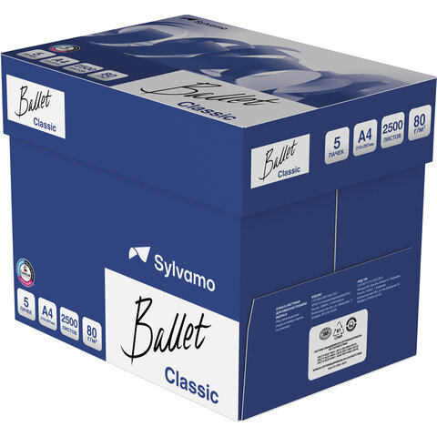 Бумага Ballet Classic (A4, 80г/м?, белизна 153% CIE, 500 листов)