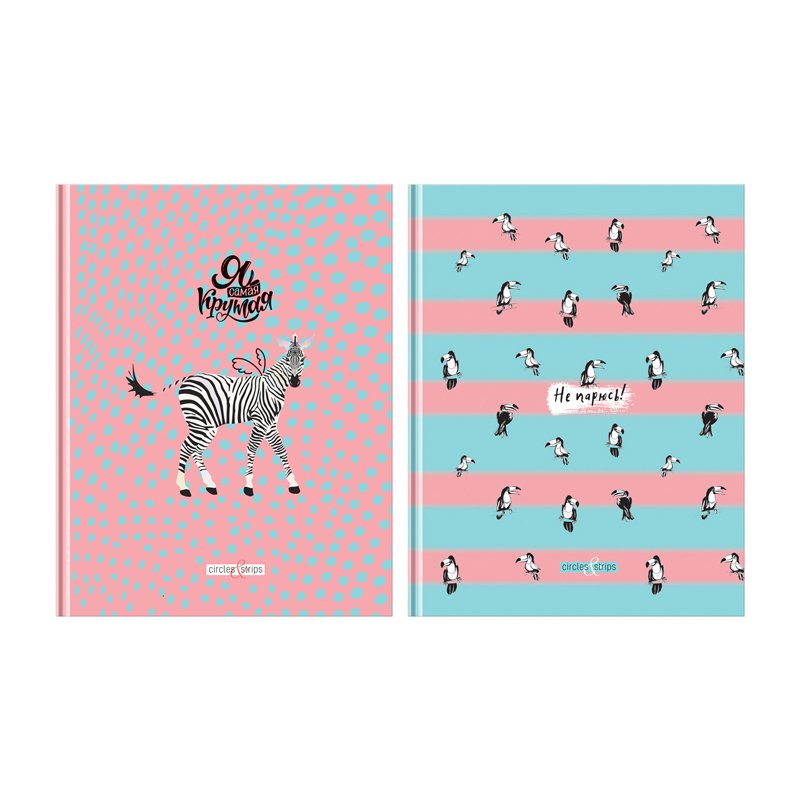 превью Бизнес-блокнот А5, 160л., BG «Circles&strips», глянцевая ламинация