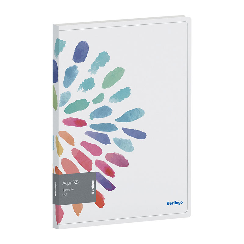 превью Папка с пружинным скоросшивателем Berlingo «Aqua XS», 17 мм, 600 мкм, с рисунком, с внутр. карманом