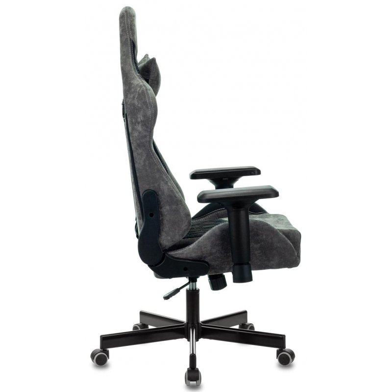 Кресло игровое Бюрократ VIKING 7 KNIGHT B FABRIC, ML, ткань/экокожа черный, реклайнер (до 150кг)