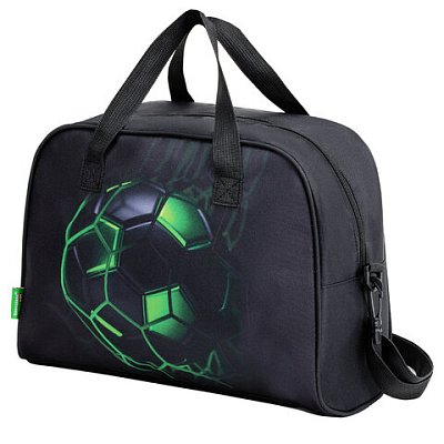 Сумка для занятий BRAUBERG KIDS с ручками, плечевой ремень, 35×25x15 см, «Green ball»