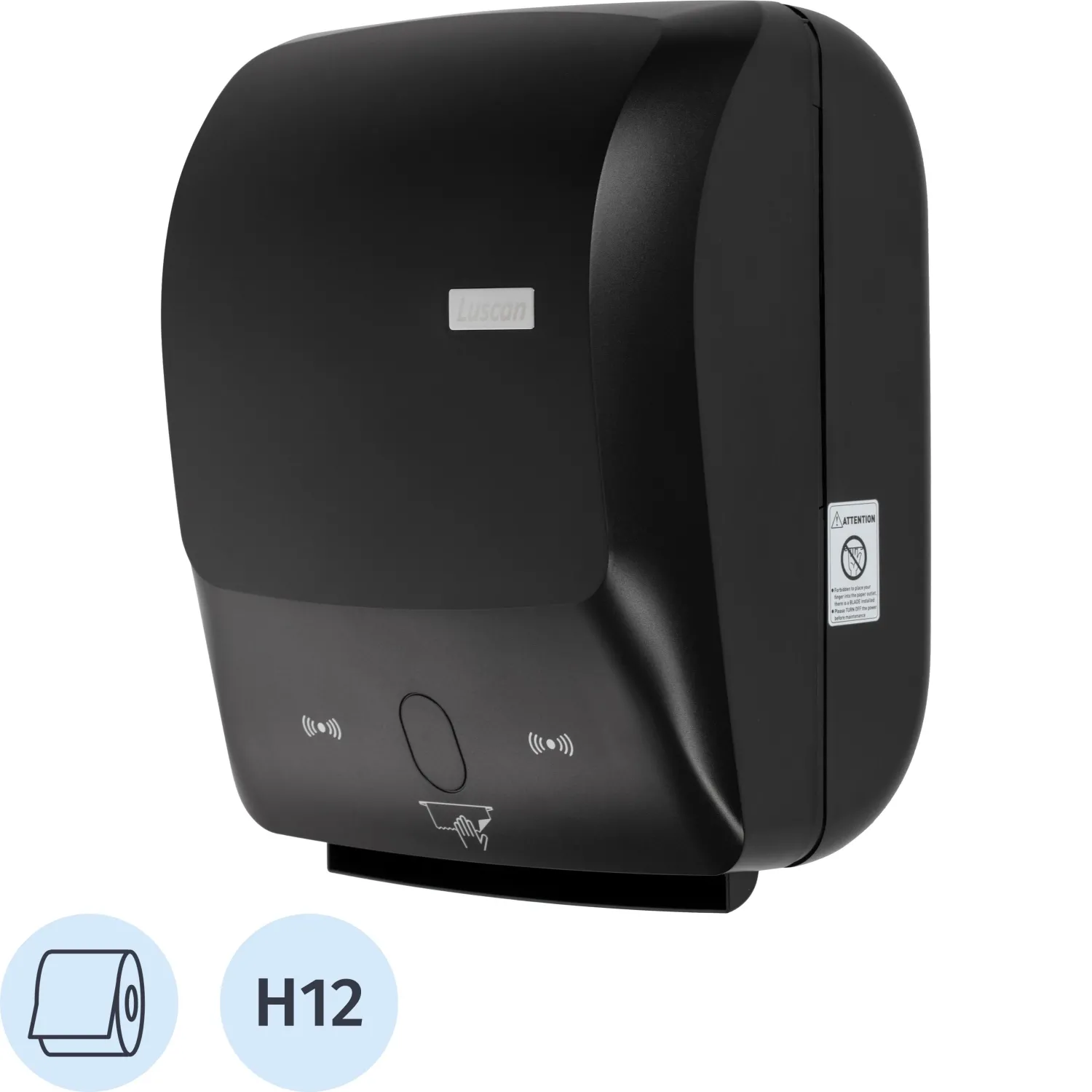 превью Диспенсер для полотенец рулонных Luscan Professional Etalon H12 чёрный