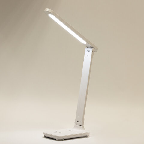 Настольная лампа / светильник беспроводная SONNEN PT-102, USB, LED, 3 Вт, 3 режима, белый
