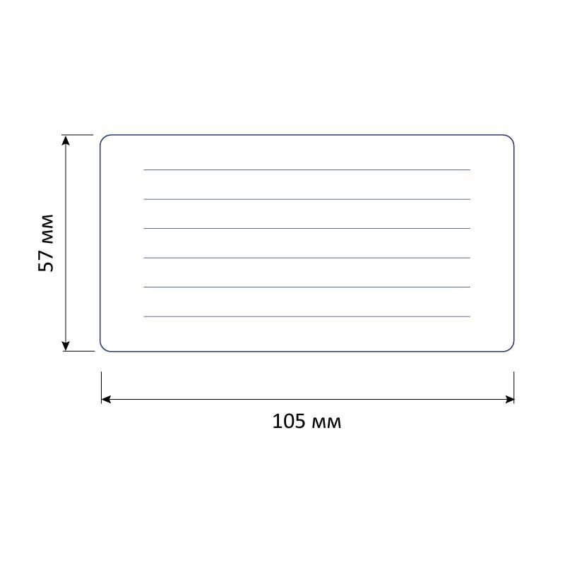 Этикетки самоклеящиеся Promega label Большая рамка 105×57 10шт наА4.20л/уп