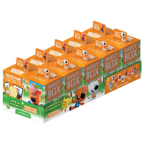 Жевательный мармелад с игрушкой Sweet Box (СВИТБОКС) «МИ-МИ-МИШКИ», 10 г