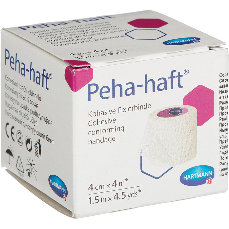 Бинт Peha-haft самофиксирующийся эластичный 4 м x 4 см