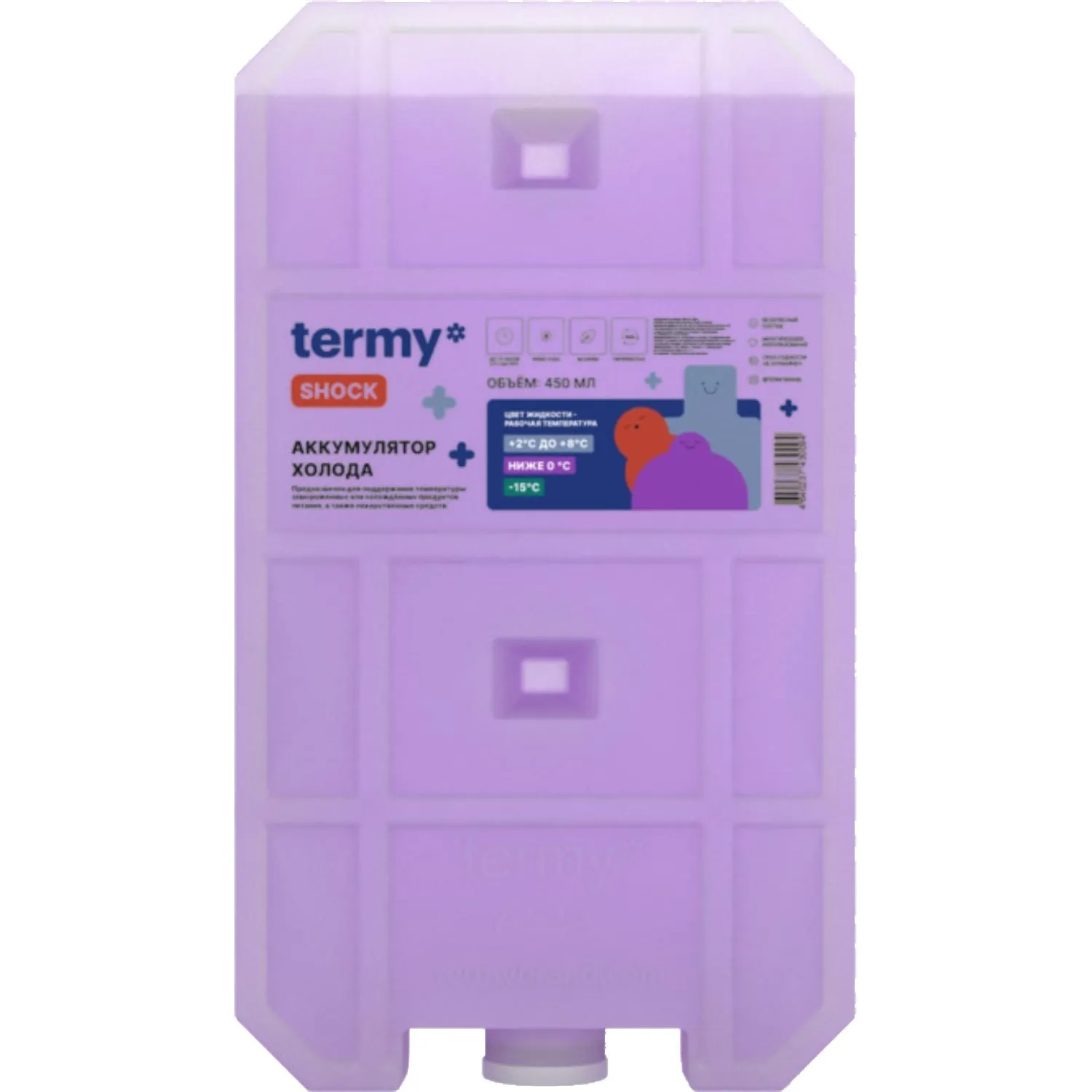 Аккумулятор холода Termy Shock 17.3х3.2х9.7 см 421 г