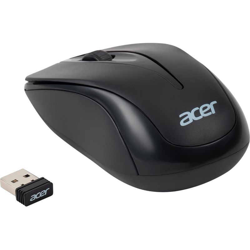 Мышь компьютерная Acer OMR131 черн. оптичес. (1000dpi) беспровод, USB (2but)