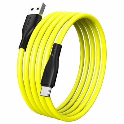 Кабель S21 USB – Type-C, 1 м, 3 А, SMARTBUY, для зарядки и передачи данных, желтый, 93409