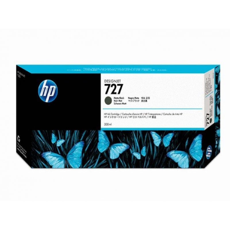 Картридж струйный HP 727 C1Q12A матовый черный оригинальный повышенной емкости