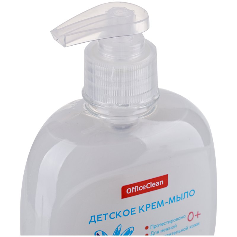Мыло-крем жидкое OfficeClean «Детское» с ромашкой, антибактериальное, с дозатором, 300мл