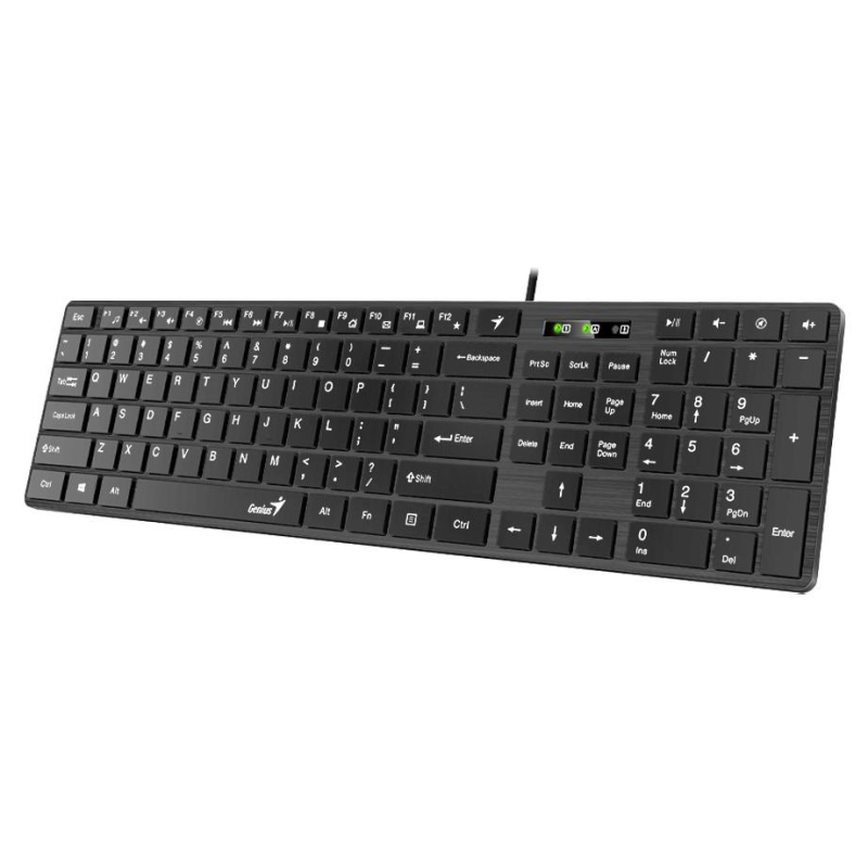 Клавиатура Genius SlimStar 126, USB, 104, 1.5 м. черный