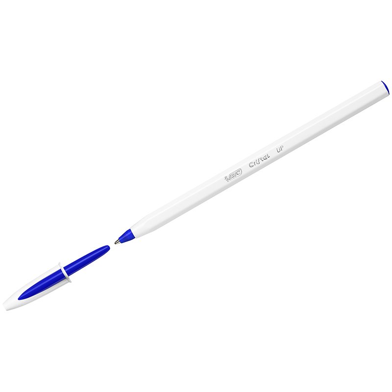 Ручка шариковая неавтоматическая масляная BIC Cristal синяя (толщина линии 0.35 мм)