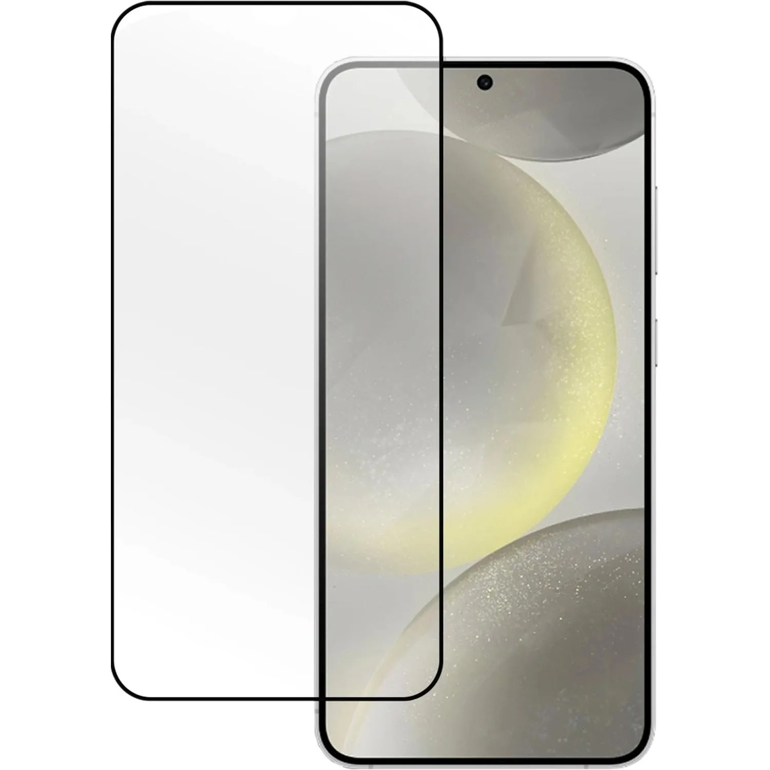 Защитное стекло PERO Full Glue для Samsung S25 PLUS, черное