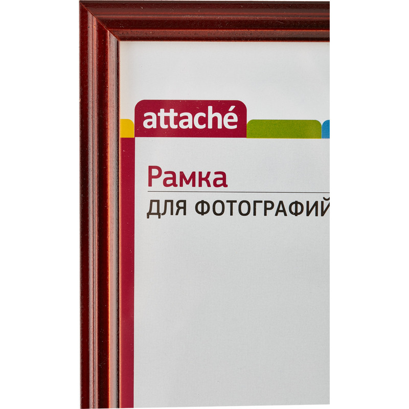 Рамка Attache деревянный багет фигурный (14мм, коньяк, лак, защитное стекло, 21х30)