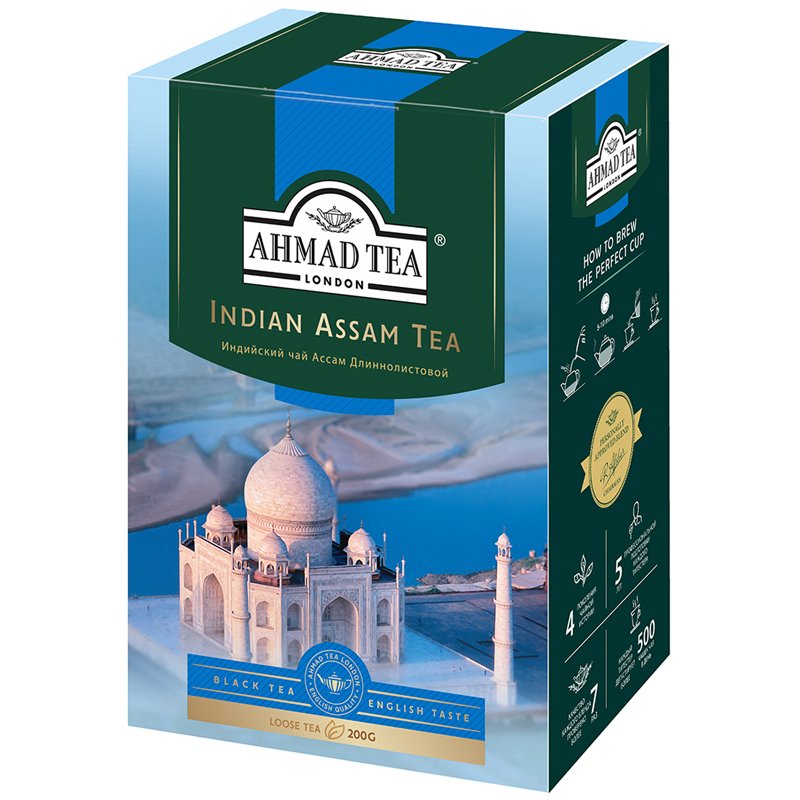 превью Чай Ahmad Tea «Индийский чай Ассам», черный, листовой, 200г