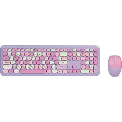 Набор клавиатура+мышь SmartBuy мультимедийный, фиолет (SBC-666395AG-V)