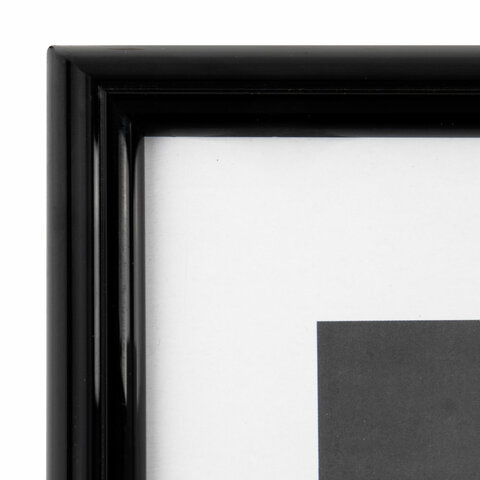 Рамка 21×30 см небьющаяся, багет 14 мм, пластик, BRAUBERG «Original», черная