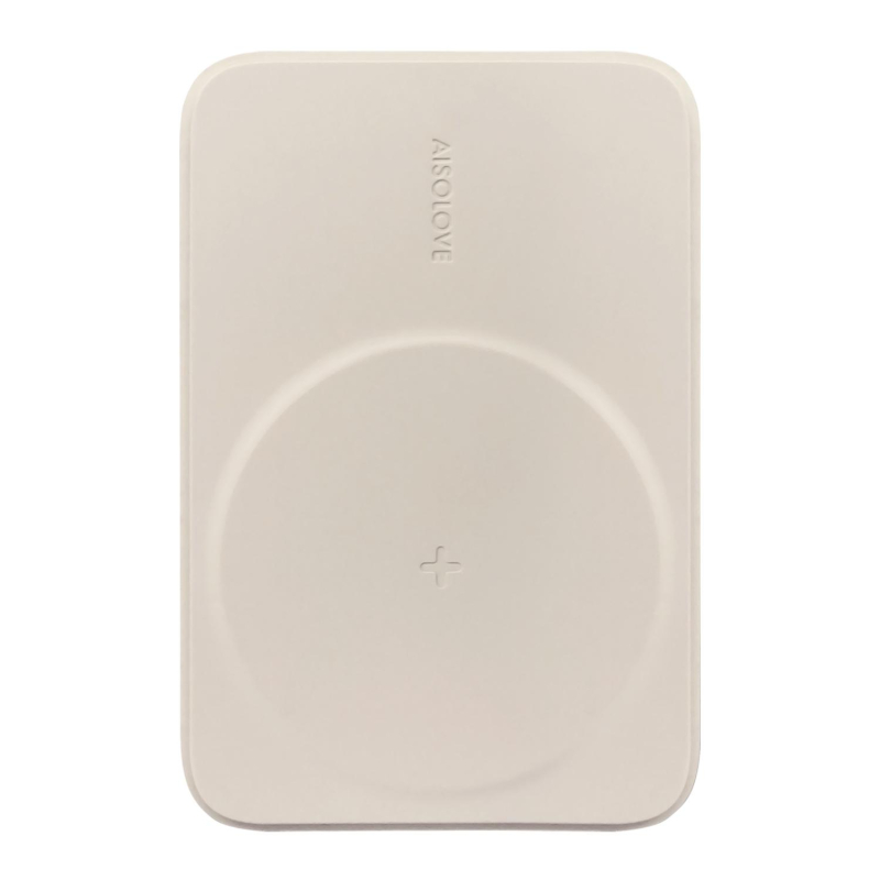 Внешний аккумулятор SOLOVE (Mi) W12 5000mAh MagSafe 20W QC+PD 3A, бежевый