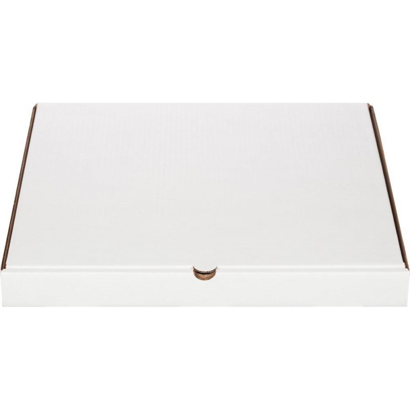 Короб картонный для пиццы 350x350x40 мм беленый гофрокартон Т-23 (10 штук в упаковке)