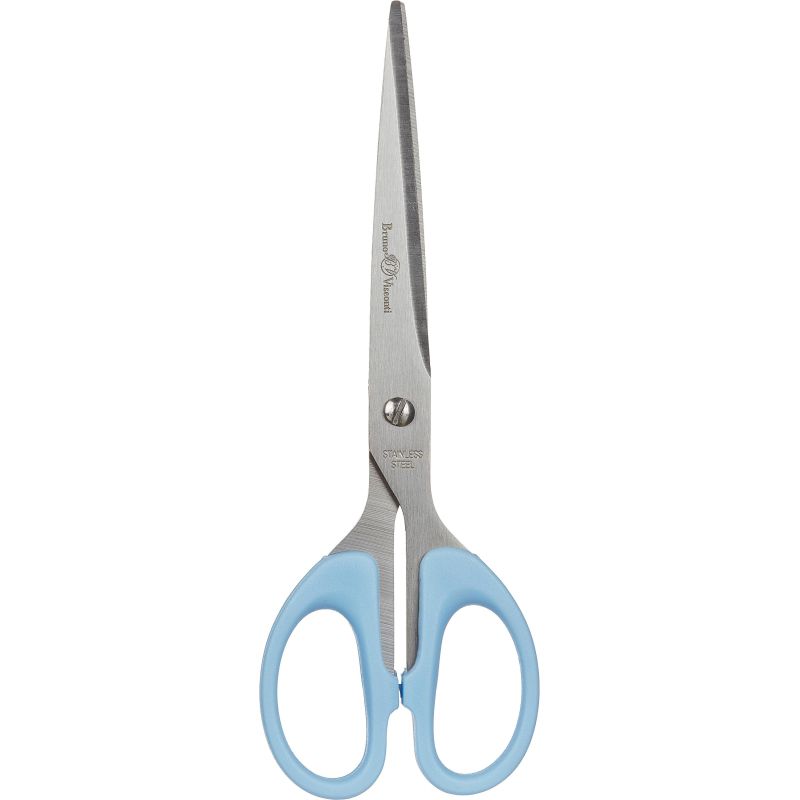 Ножницы Bruno Visconti SLIMCUT ZEFIR 180мм, пласт. ручки, европ, голуб,60-0010